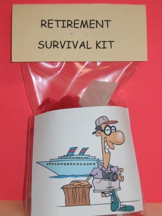 Retirement Survival Kit Going Places By Howadorable On Etsy