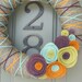 Yarn Wreath Felt Handmade Door Decoration - Inspired 12in