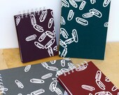 Small Spiral Notebook - Paperclip pattern