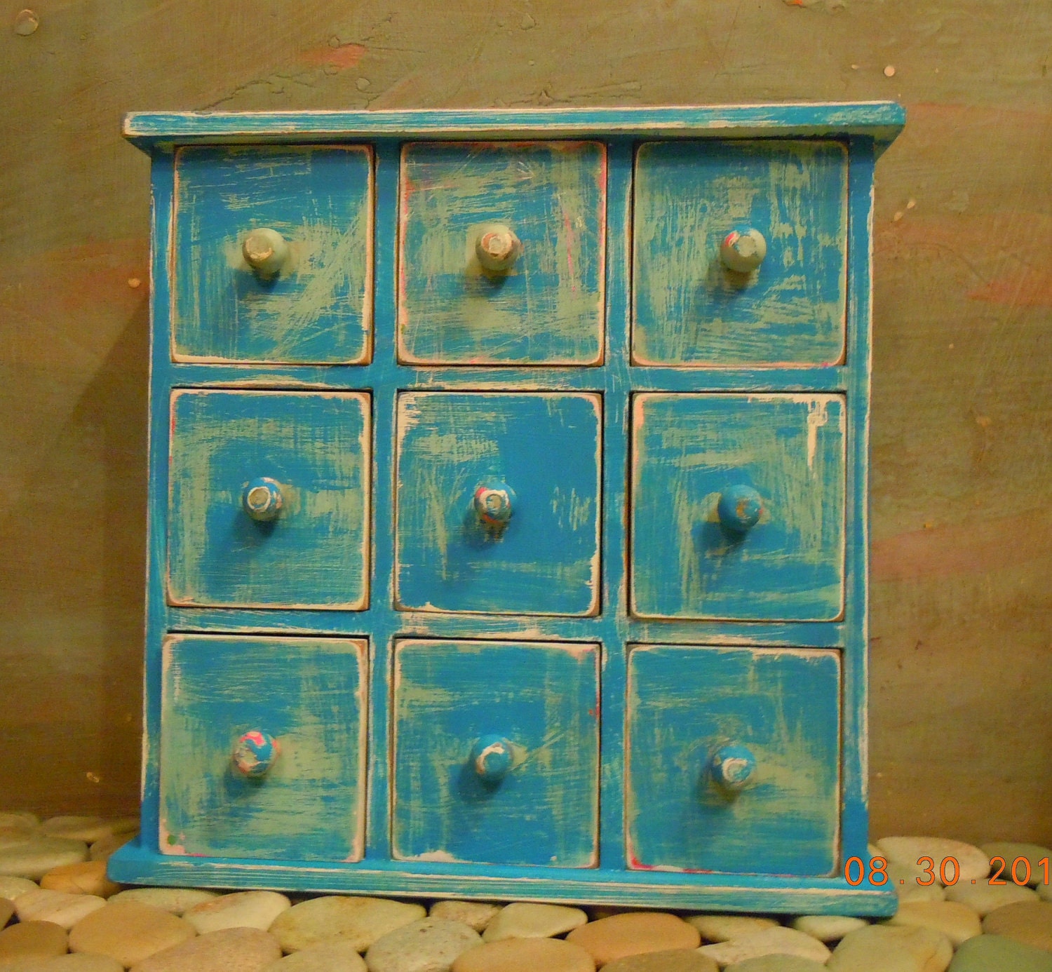 Vintage UPcycled Wood Jewelry/Storage Box by VintageChichibean