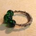 Green Beaded Ring
