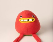 Dood the monster plush upcycled creature