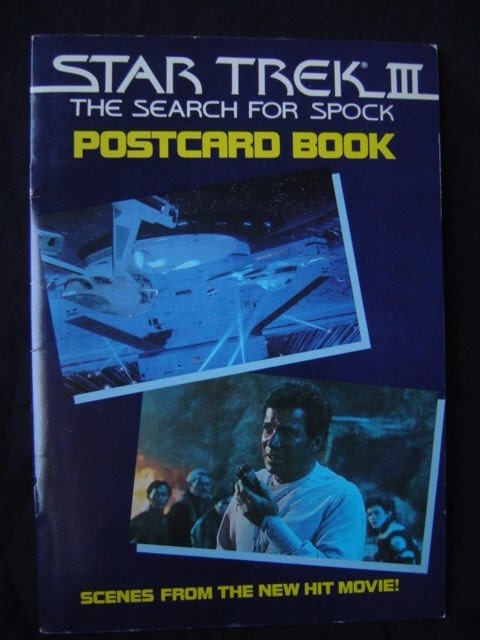 Star Trek III - Search for Spock Post card book 1979 unused
