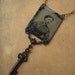 OOAK Victorian Gem Tintype & Skeleton Key Necklace - Meet Me In the Secret Room