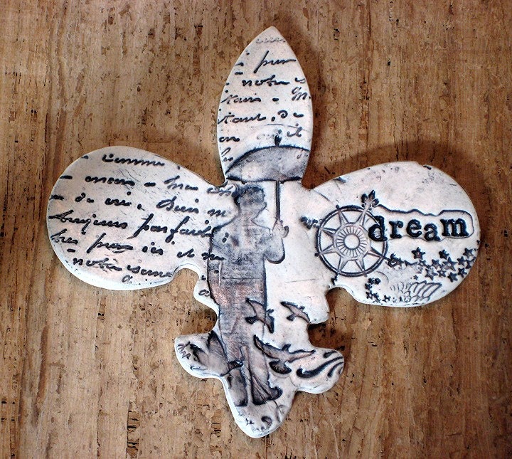 Ceramic Wall Art - Wanders Like a Dream - Wall Hanging Tile Decor