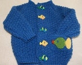 Fish  Cardigan Sweater