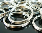 24mm nickel plated split ring/ key ring/ key chain rings, 50 pcs