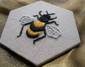 Bee crewelwork embroidery kit