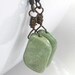 Moss Green Earring, Chalk Turquoise Olive Antiqued Brass Wire Wrapped Dangle Fall Fashion Jewelry Gift For Her Under 15