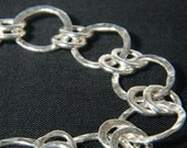 Handmade Fine Silver Links Bracelet