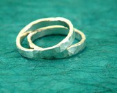Two Handmade Fine Silver Rings for Forty Dollars