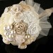 Bridesmaids Brooch Bouquets Wedding Bouquet  in Champagne and Ivory