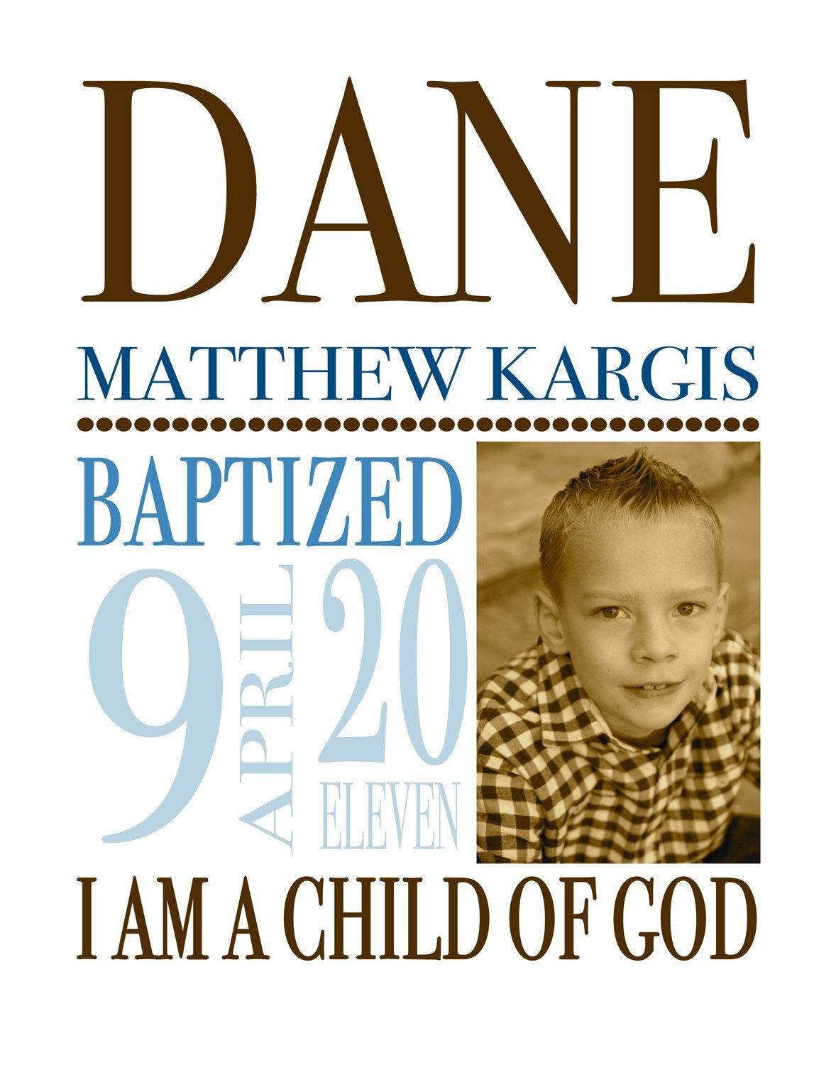 Custom Baptism Subway Art Announcment Il_570xn