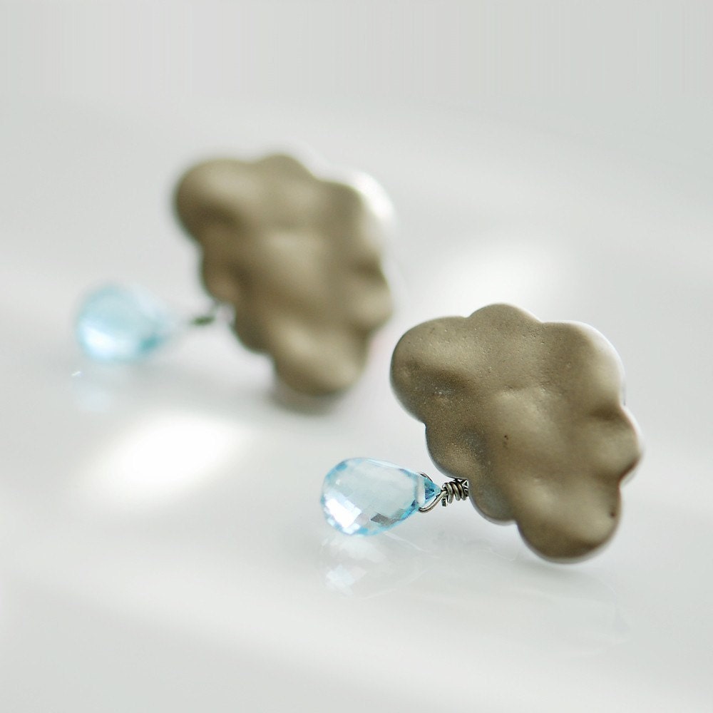 Summer rain earrings - Reserved listing for Huang