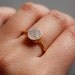 Gemstone Ring - Druzy Ring - Round Shape - Stacking Ring