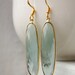 Aqua Quartz Long Drop Earrings - Spring Accessories - Light Blue
