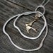 SALE 15 OFF Sparrow Charm Necklace - Sterling Silver, Gold Filled - Two Tone Necklace, Bird Necklace, OOAK