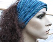 3 Summer Headwraps Ocean blue hand dyed Midi size wraps Your choice of colors