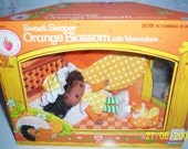 Vintage 80s Strawberry Shortcake Orange Blossom SWEET SLEEPER doll, MIB
