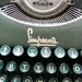 Vintage Green Antique Portable Oliver Simpsons 1930s Working Office Industrial Typewriter with Ribbon.