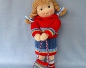 Tilly - knitted toy doll - INSTANT DOWNLOAD - PDF email knitting pattern - ePattern