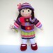 POSY - knitted toy doll - PDF email knitting pattern
