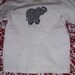 Appliqued elephant long sleeve shirt