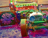 Photograph 8x10 Art, Rat Rod Homemade Vehicle