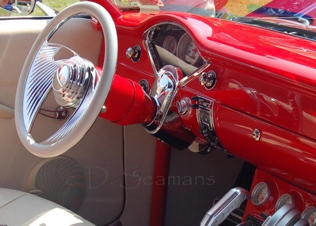 Red and White Dream Photo Insert Note Card
