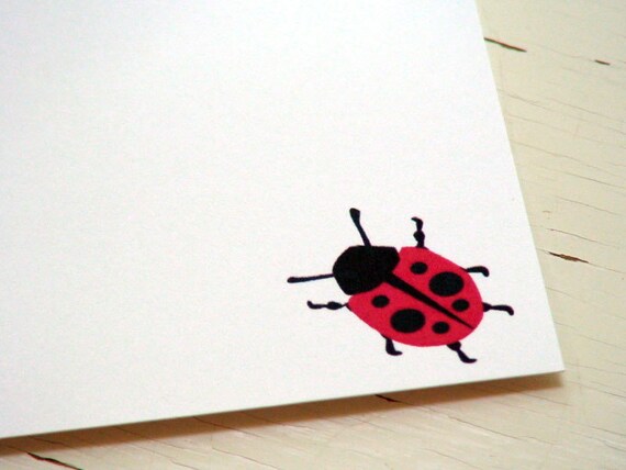 Ladybugs Personalized Stationery . Lady Bug Thank by fionadesigns