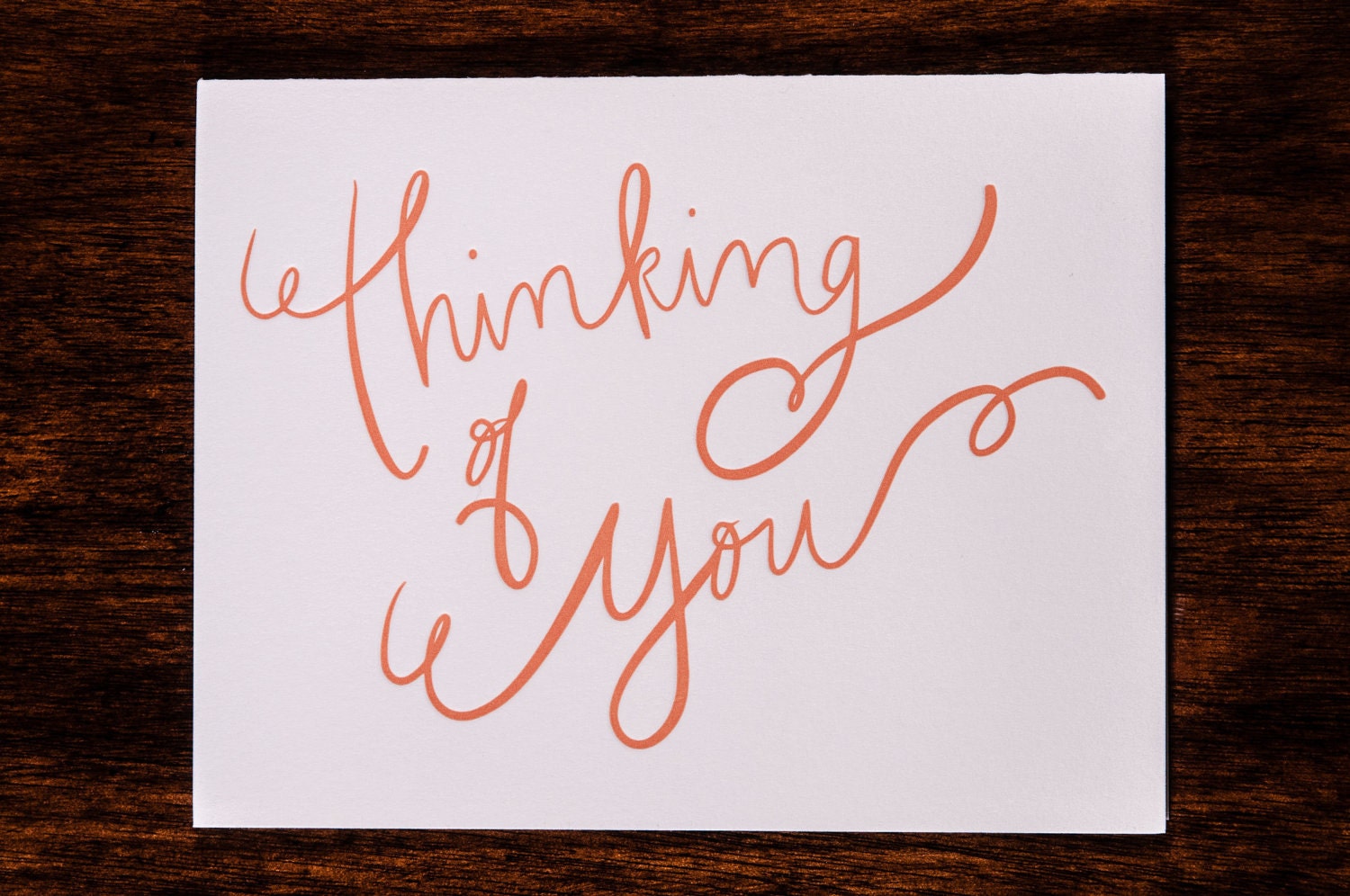 Thinking of You letterpress card - set of six
