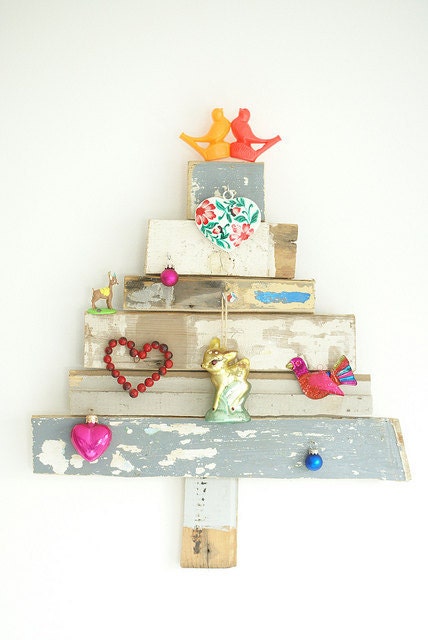 wood & wool x-mas tree