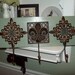 Fleur de lis Wall hook organizer Paris decor,French decor,Paris bedroom decor,shabby chic,fleur de lis decor