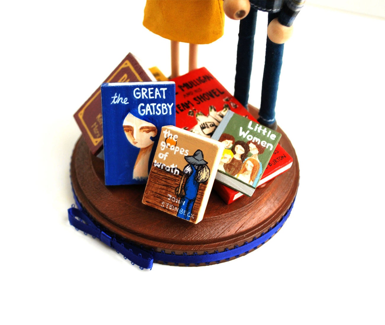 Custom Love in the Library Wedding Cake Topper