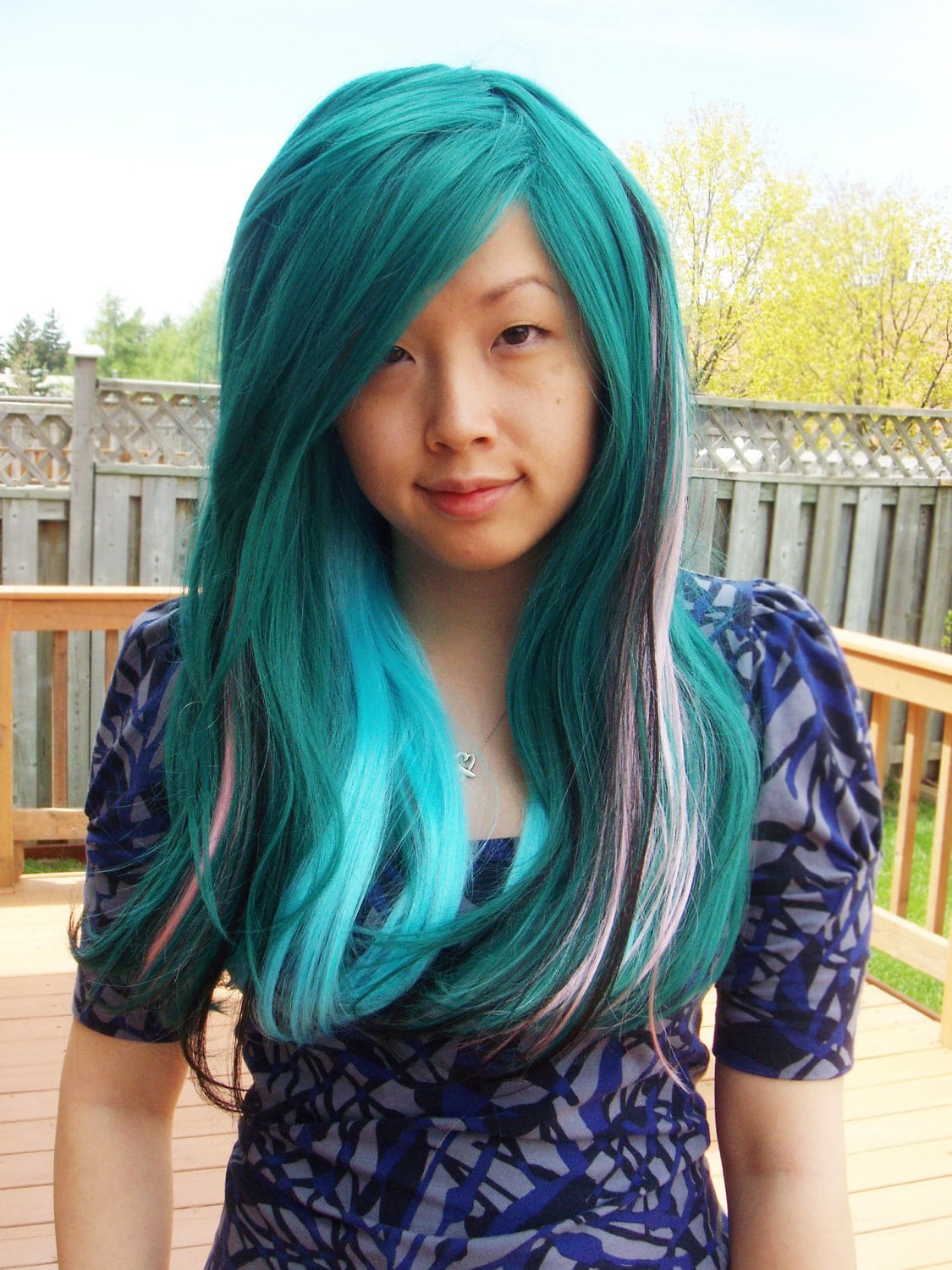 Teal Wig