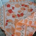 Vintage Orange, Red and Green Scarf by Halston