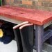 Bench, Reclaimed Wood, Rustic Contemporary, Three Tone Distressed Finish - Handmade