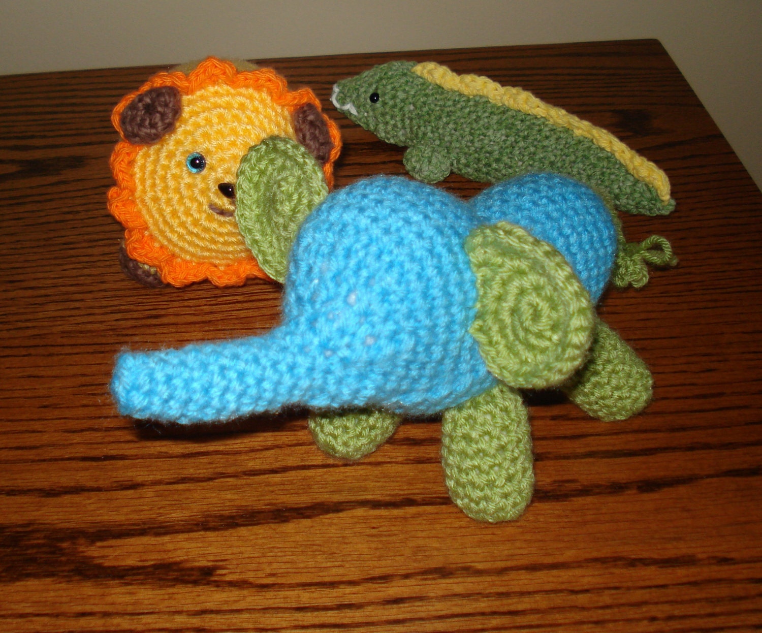 Elmer Elephant hand crocheted amigurumi
