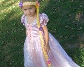 Rapunzel Princess Hair piece Wig Costume...Perfect Easter gift by Two Sugar Peas