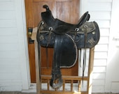 Black Slick Fork Saddle from the early 1900s