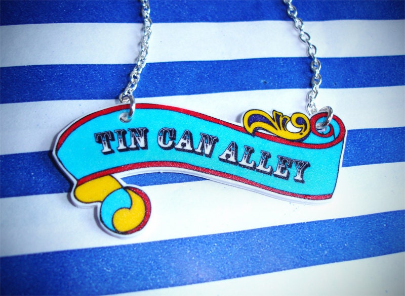 Tin Can Alley Signage Necklace - Brighton Rocks collection