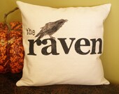 Halloween Pillow Cover - The Raven Edgar Allen Poe