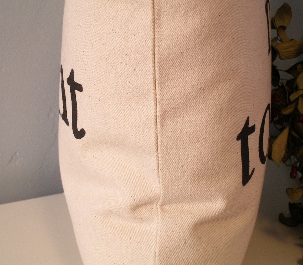Hand Stamped Tonight - Not Tonight 2-Sided Pillow Cover