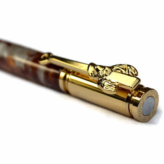 Deer Clip Handmade 30 Caliber Bullet Hand Turned Pen Mens Gift Idea Christmas Holiday Presents