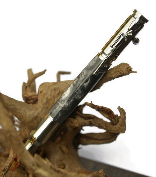 30 Caliber Bullet Bolt Action Pen with Rifle Clip Unique Handmade Gift For Him Fall Autumn Birthday Gift Idea