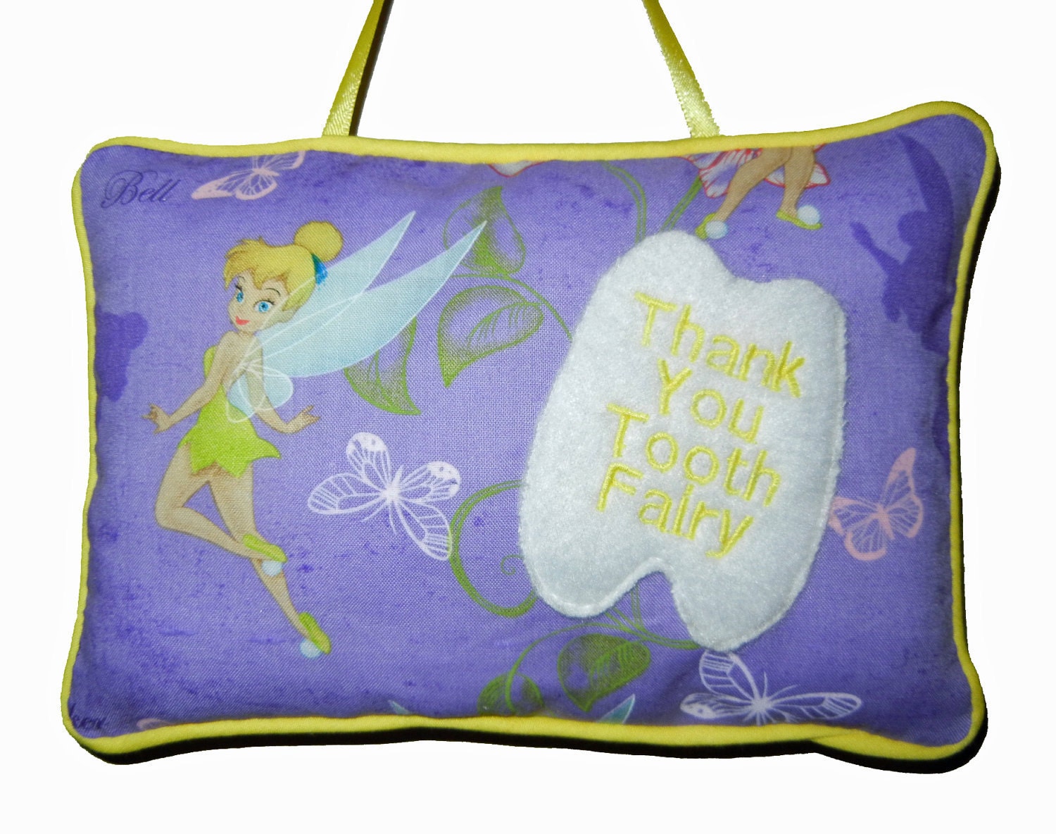 Tooth Fairy Pillow with Pocket for Children in Preschool Kindergarten Grade School Girls Christmas Holiday Gift Idea