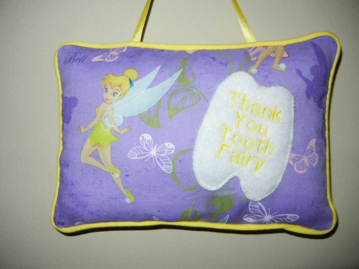 Tooth Fairy Pillow with Pocket for Children in Preschool Kindergarten Grade School Girls Christmas Holiday Gift Idea