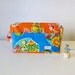 Mexican oil cloth Diaper Pouch with zipper