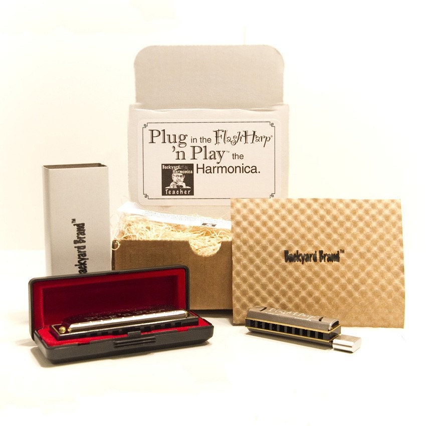 The Musical Combo 8GB Play Harmonica Kit, Musical Instruments, USB