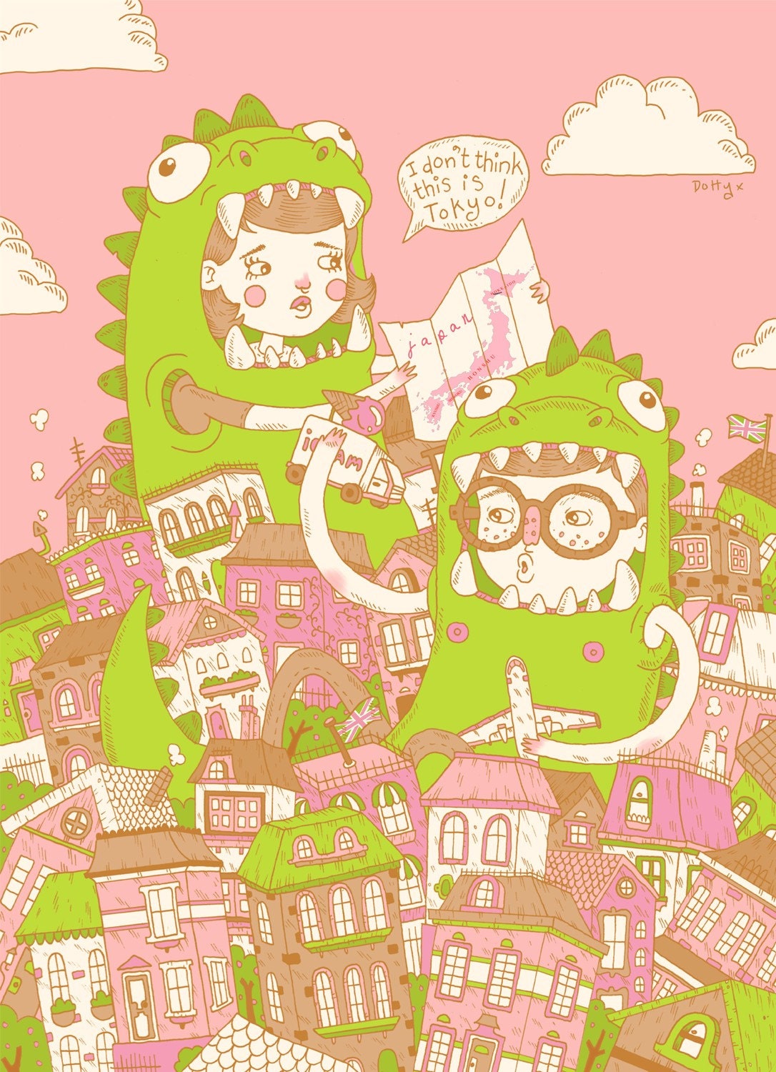 A3 Print 'I Don't Think This is Tokyo'